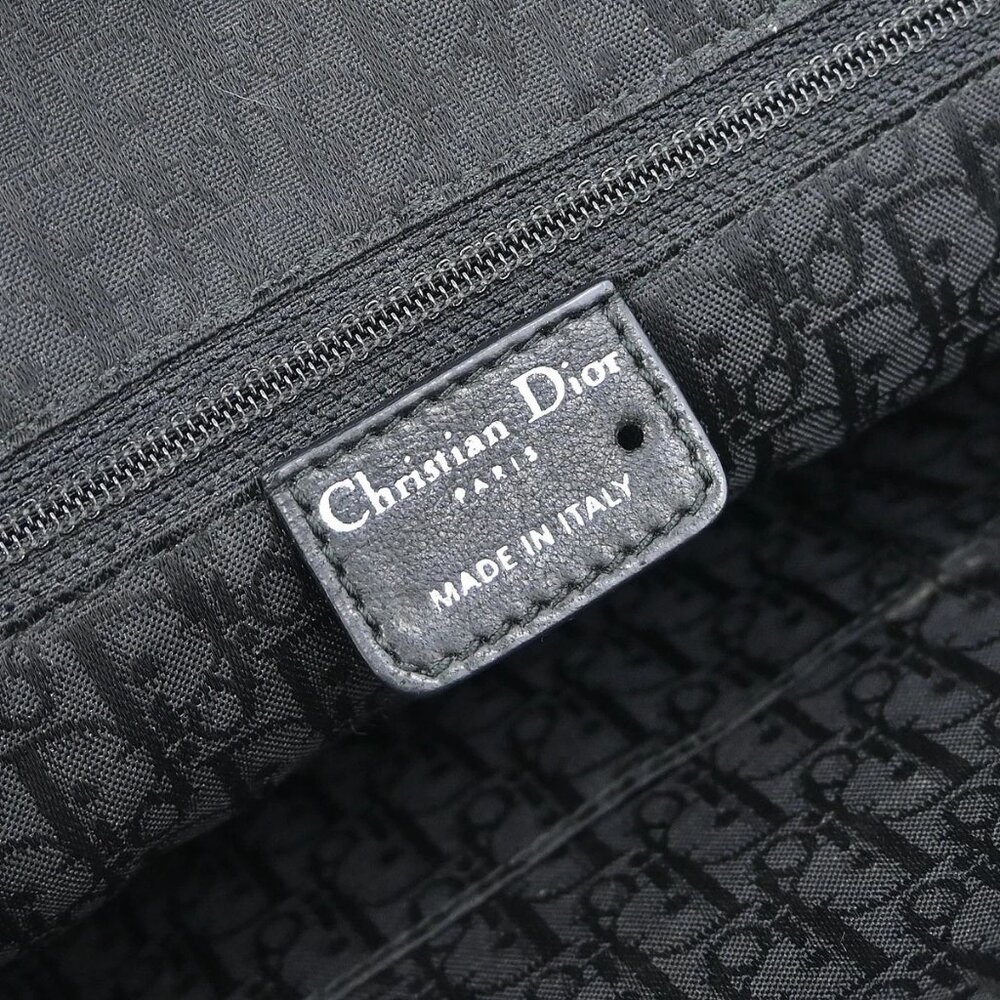 Christian Dior Black Canvas Jeanne Handbag 05-MA-0057 116917 - Picture 9 of 10